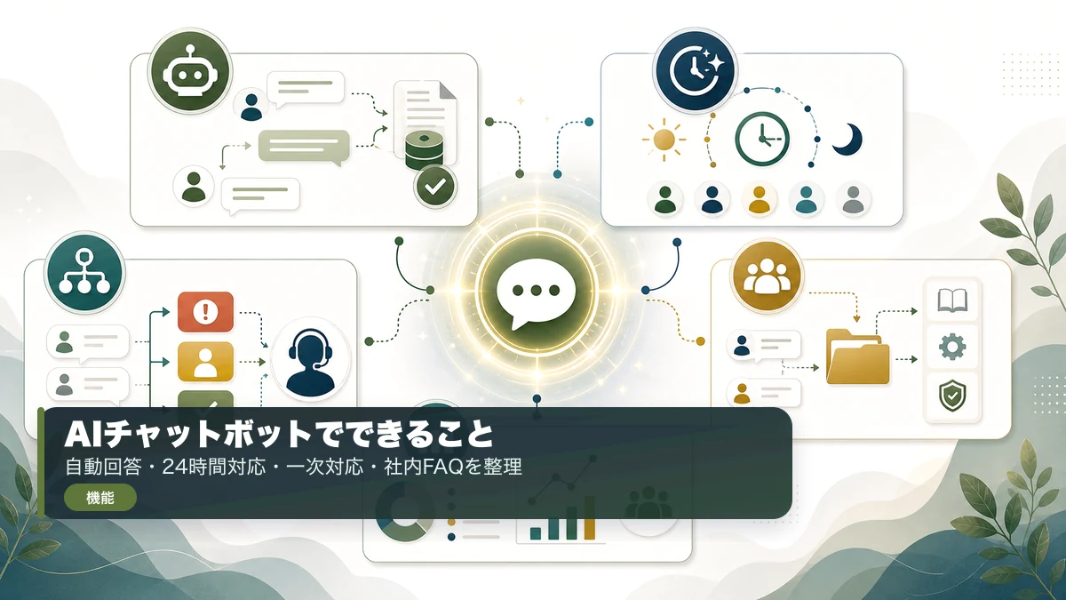 AIチャットボットで自動化できる問い合わせ対応