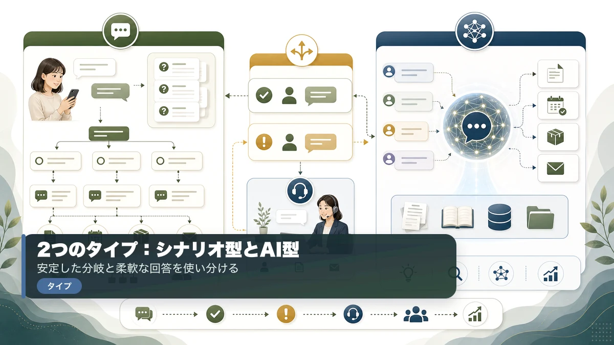 シナリオ型とAI型のチャットボットの違い
