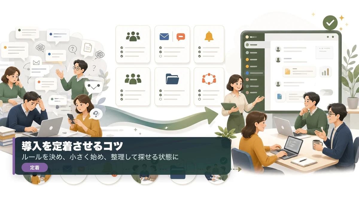 ビジネスチャット導入を定着させるコツ