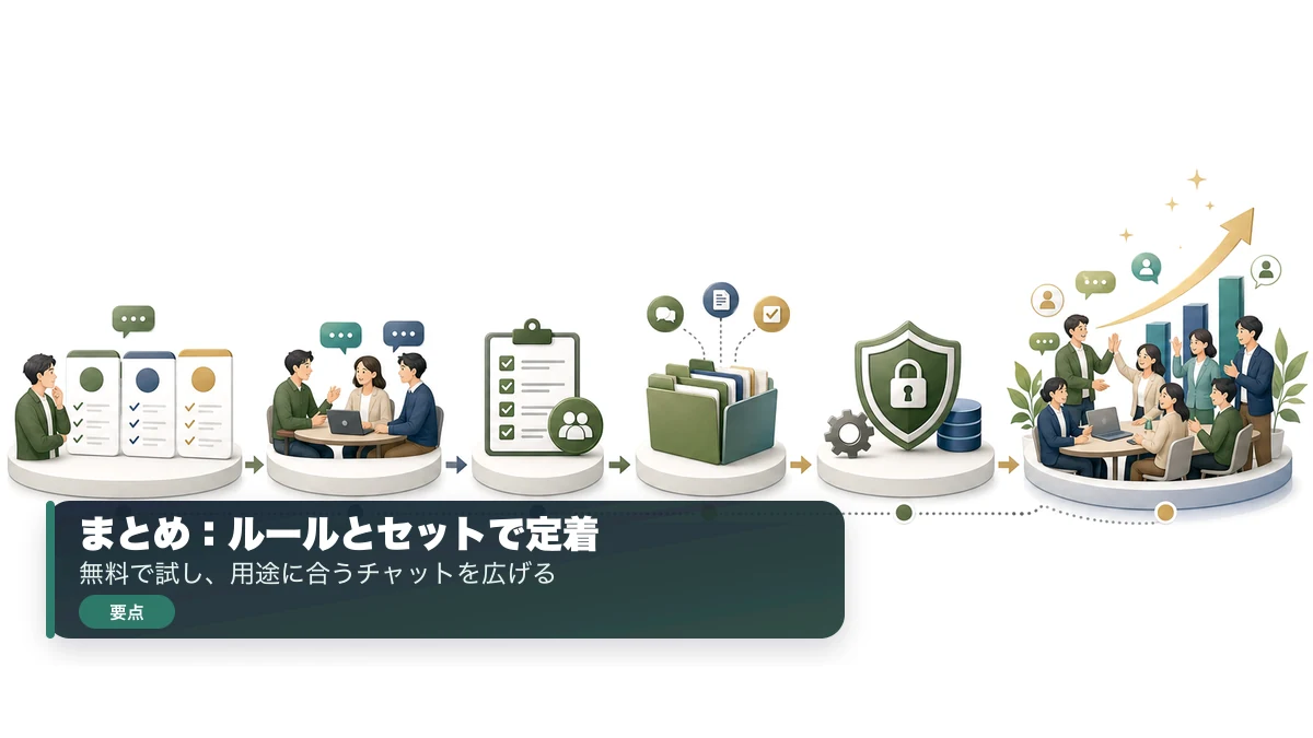 ビジネスチャットはルールとセットで定着させる