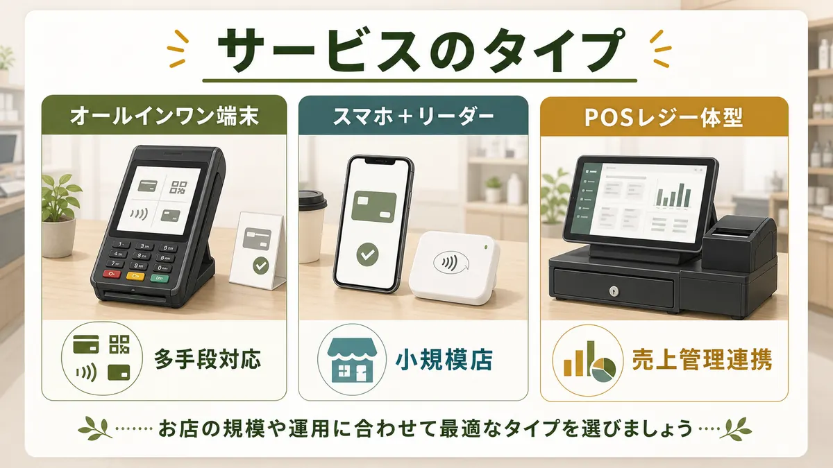 オールインワン端末スマホリーダーPOSレジ一体型のサービス比較