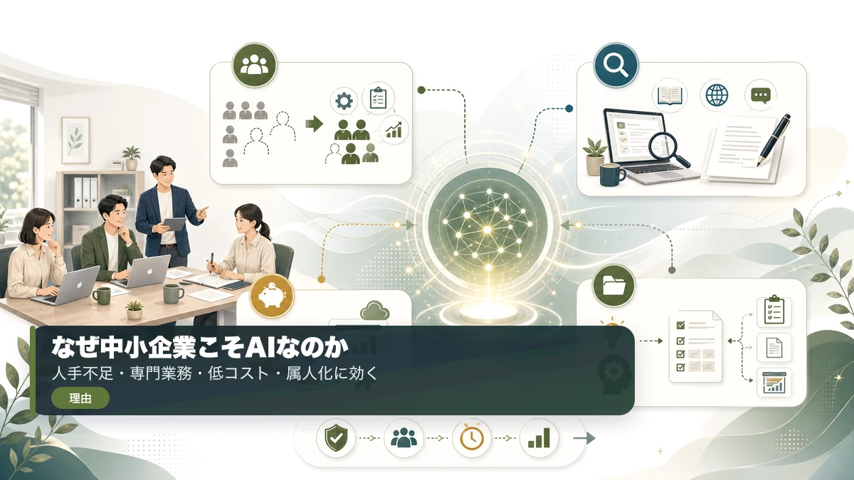 中小企業こそAI活用が有効な理由