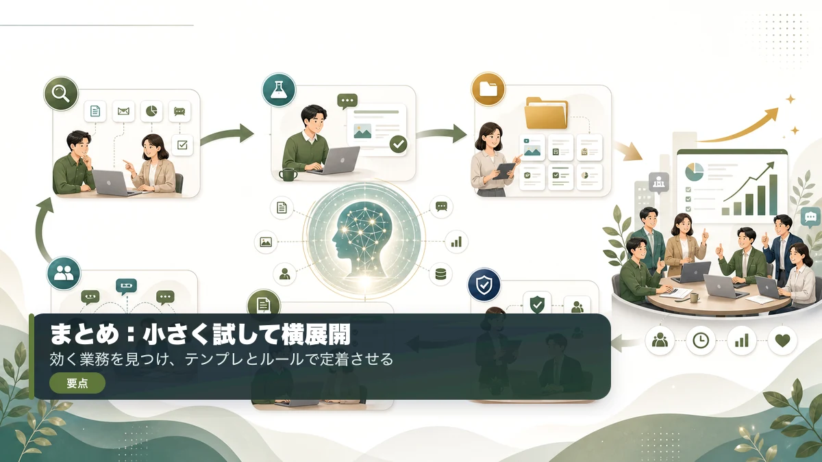 AI活用は小さく試して横展開する