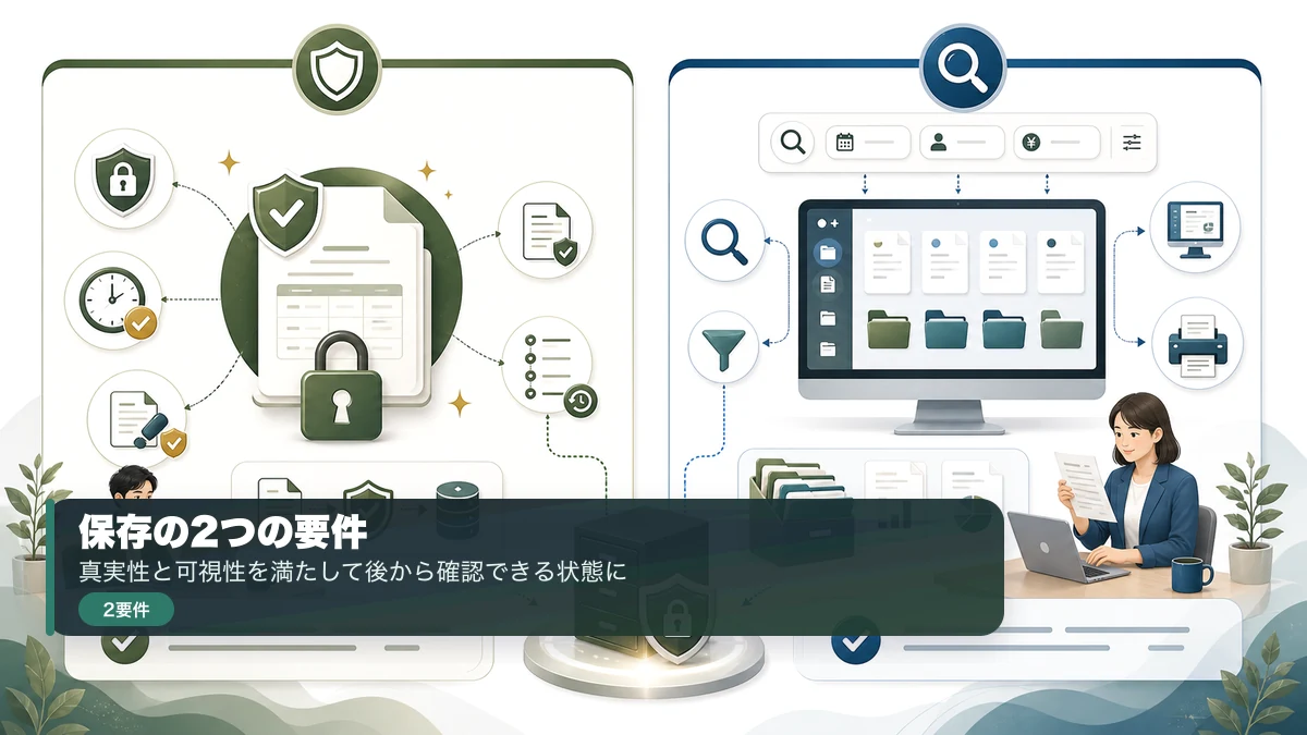 電子取引データ保存の真実性と可視性