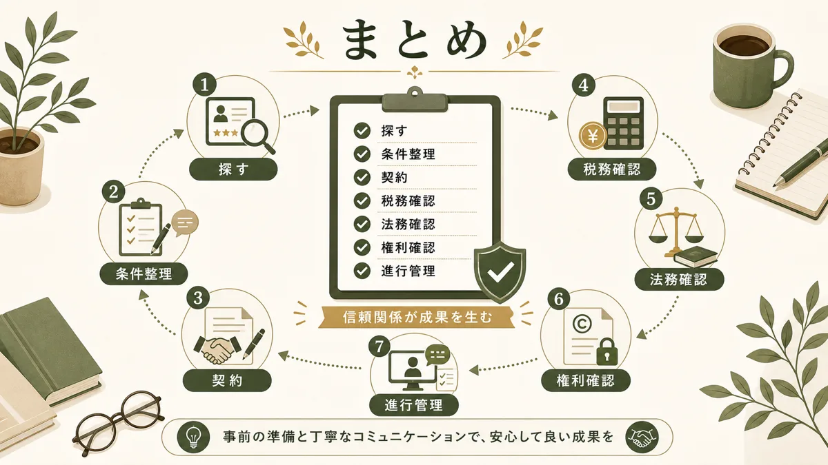 フリーランス発注で押さえるべき確認事項
