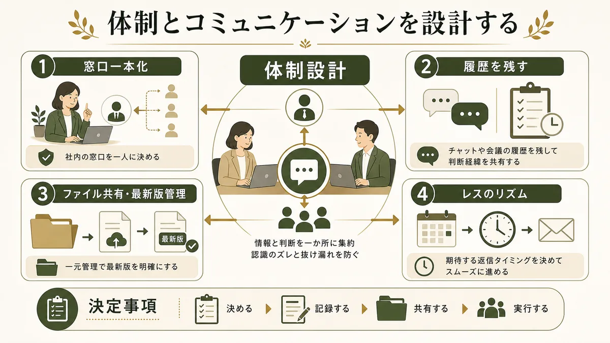 外注先との体制とコミュニケーション設計