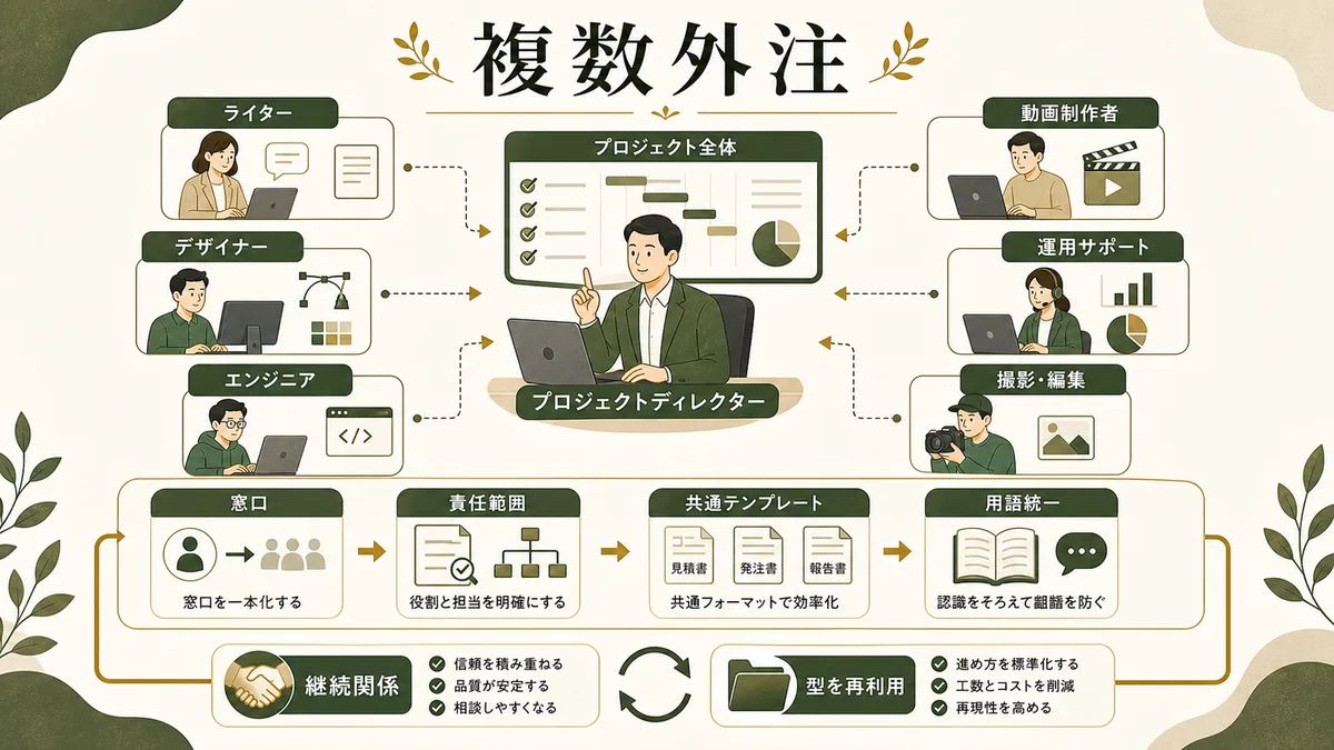 複数の外注先をまとめるディレクションのコツ