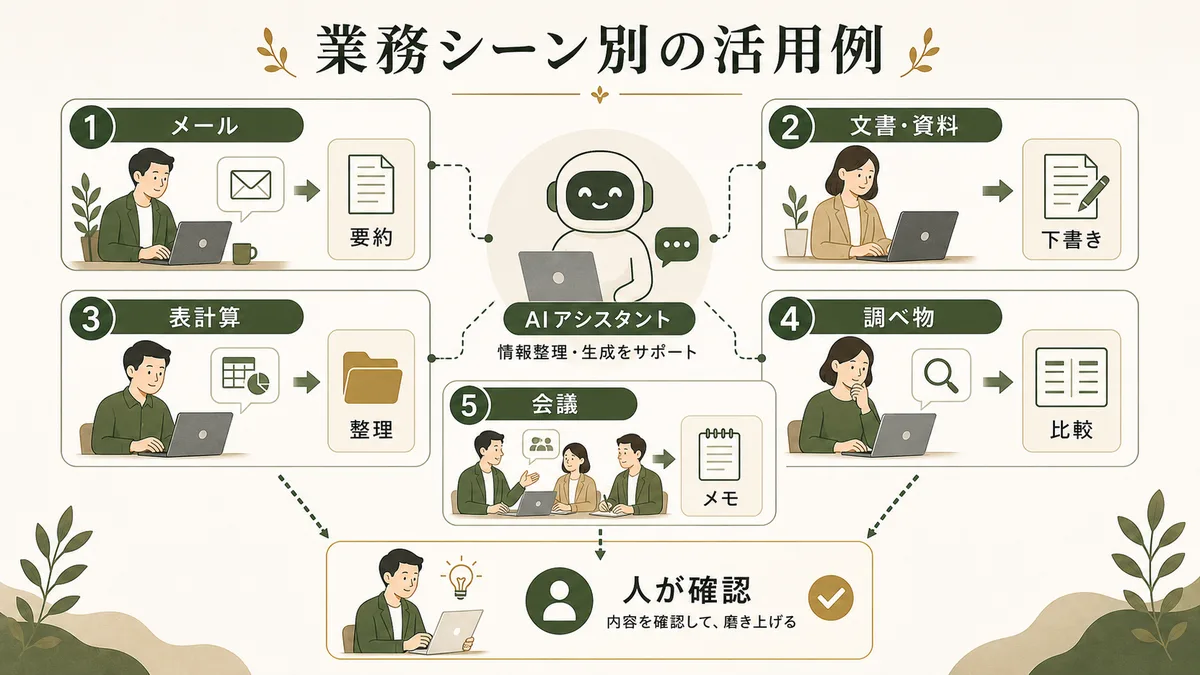 Geminiの業務シーン別活用例