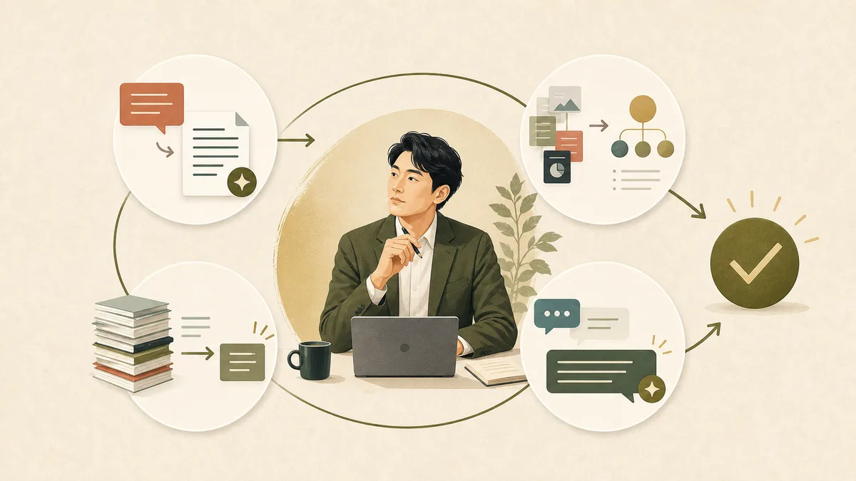 どの業種でもAIを文章作成・要約整理・問い合わせ対応・調査企画に活用する
