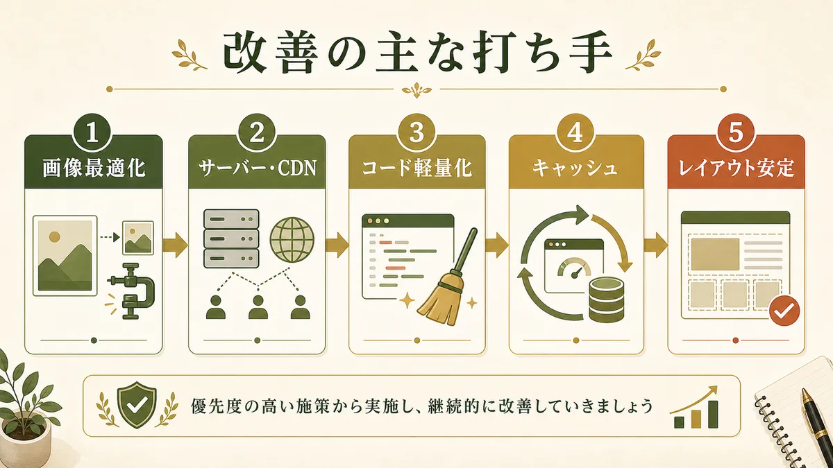表示速度改善の主な打ち手