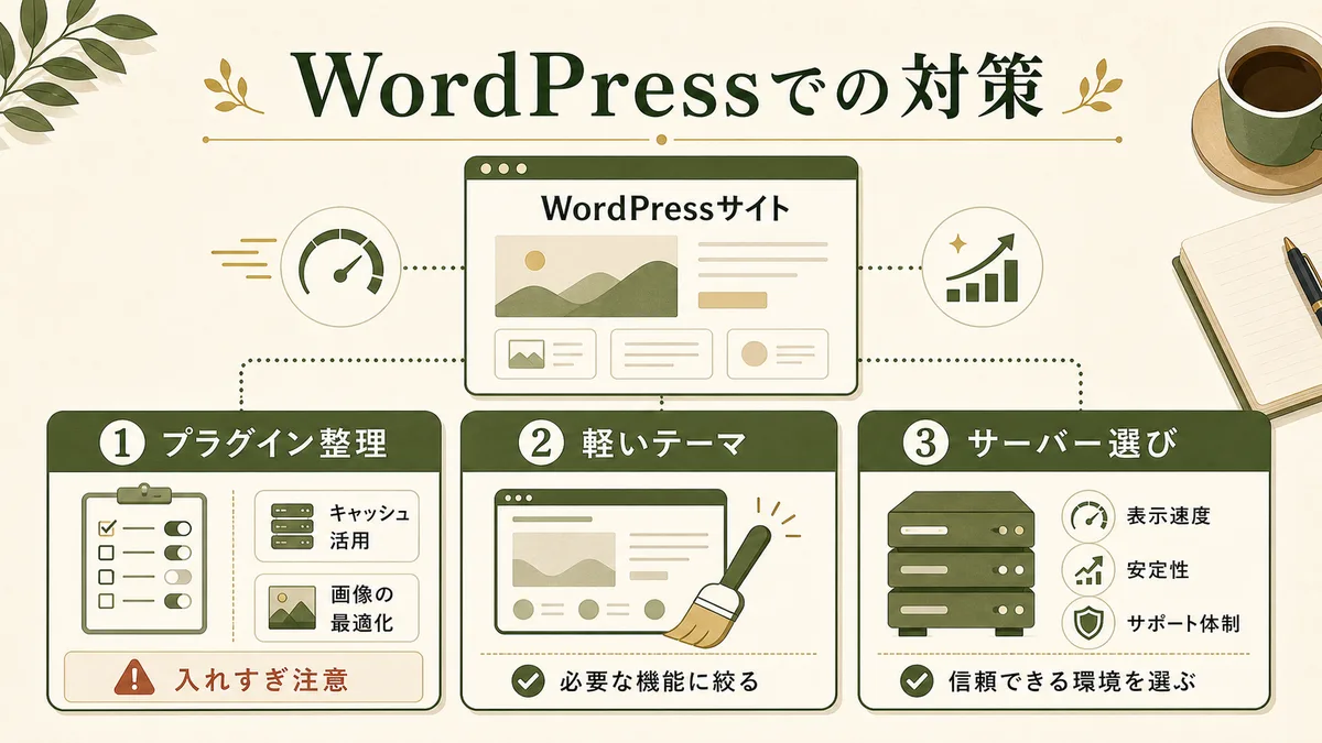 WordPressサイトの表示速度改善策