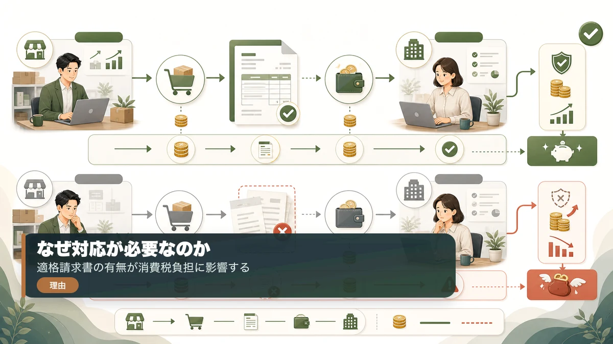 適格請求書の有無が消費税負担に影響する理由