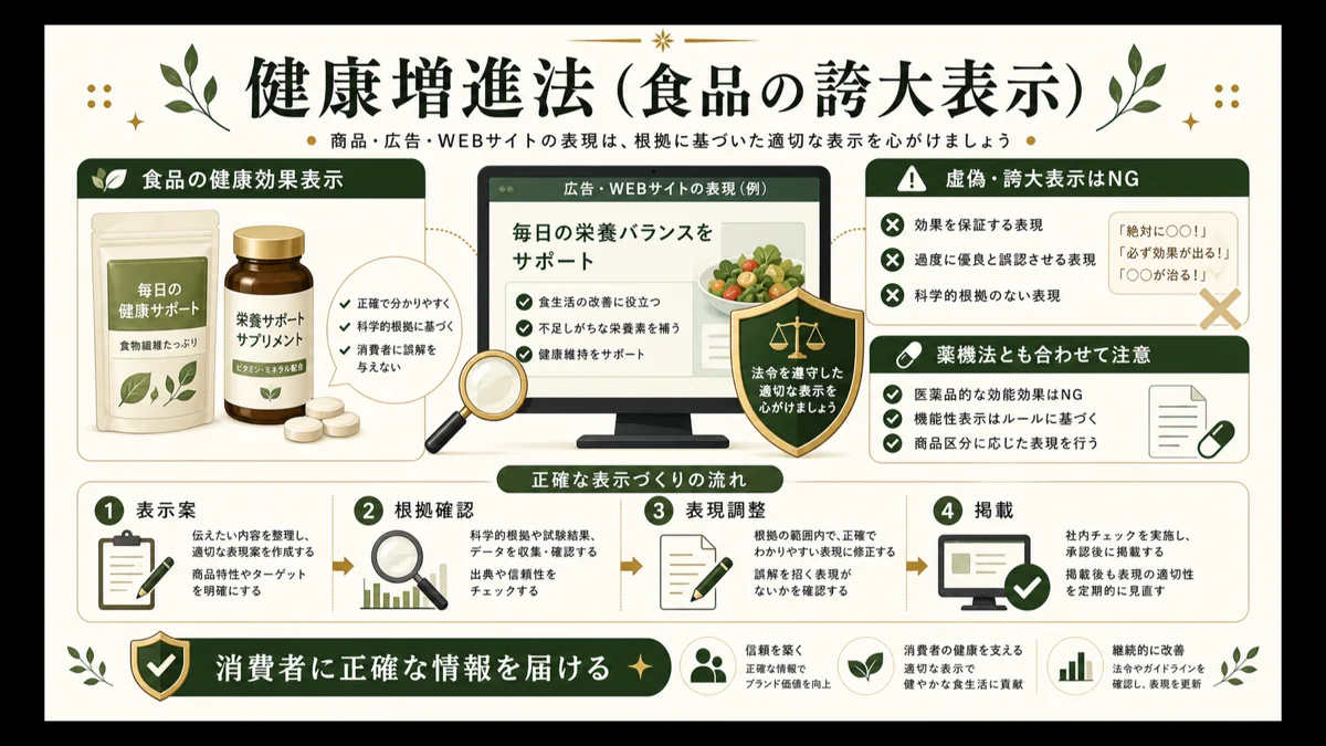 化粧品の効能の範囲56項目と適正広告基準の関係