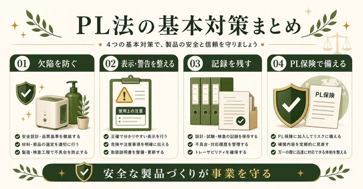 PL法の基本対策まとめ