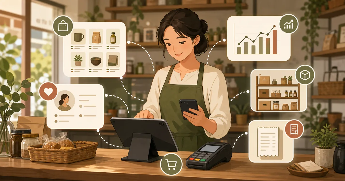 AirレジとAirペイのような個人店向けPOSと決済端末の組み合わせ