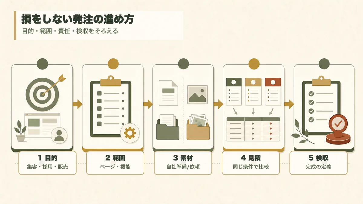 Web制作を外注するときに損をしない発注手順